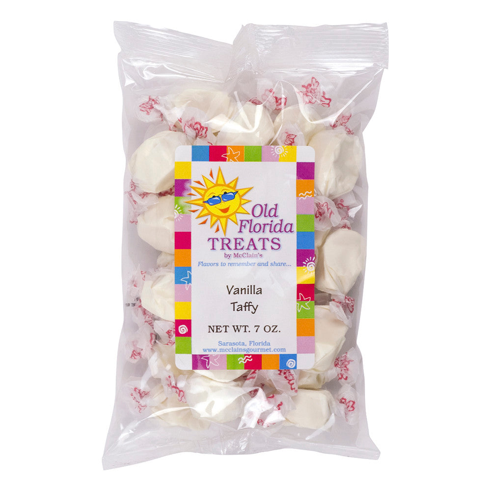 Old Florida Treats Vanilla Taffy 7 Oz Bag *Fl Dc Only*