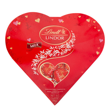 Wholesale Lindt Lindor Milk Chocolate 3 Oz Heart Box- Bulk