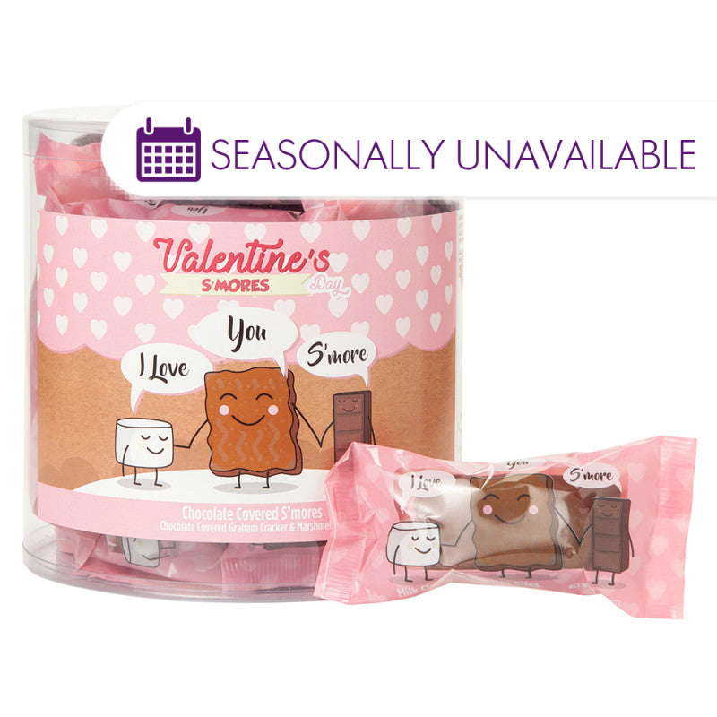 Wholesale Müttenberg Candy I Love You S'More Milk Chocolate S'Mores 1 Oz Tub- Bulk