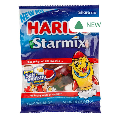 Wholesale Haribo Starmix Gummi Candy 5 Oz Peg Bag- Bulk