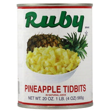 Wholesale Ruby Case Pineapple Tidbits In Natural Juice- Bulk