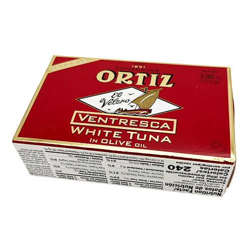 Wholesale Ortiz Ventresca Tuna in Olive Oil 3.9oz- Bulk