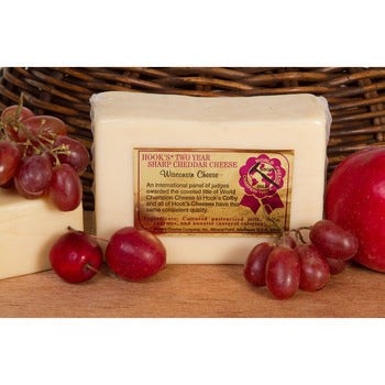 Wholesale Hook's 2 Year Sharp White Cheddar Cheese 5lb- Bulk