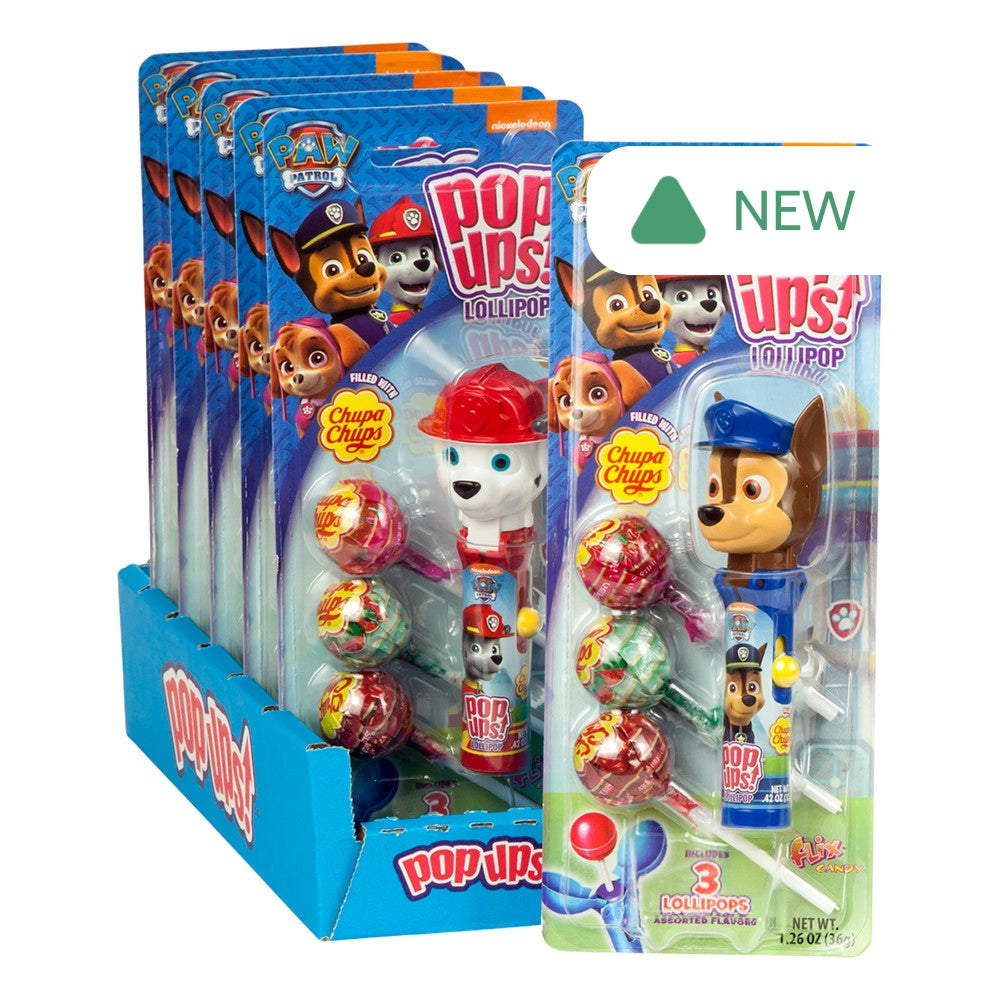 Wholesale Pop Ups Paw Patrol Lollipop 1.26 Oz Blister Pack- Bulk