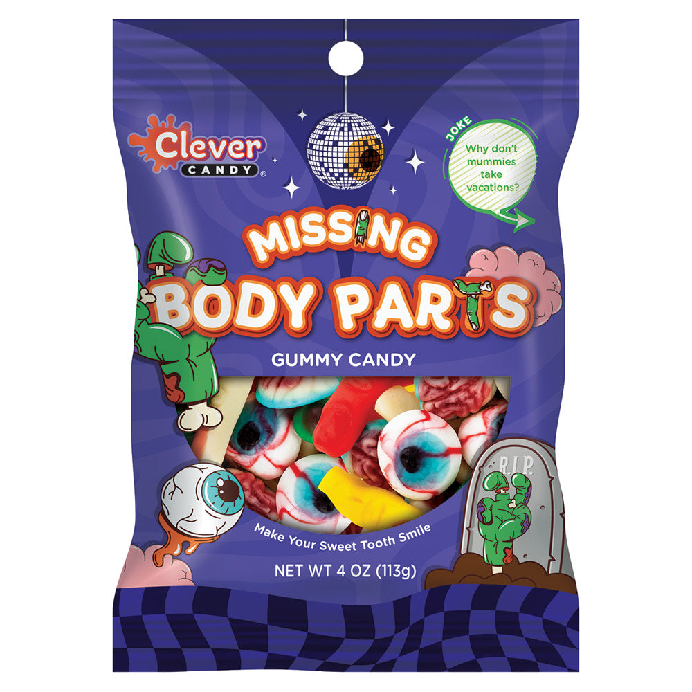 Wholesale Müttenberg Candy Missing Body Parts 4 Oz Peg Bag- Bulk