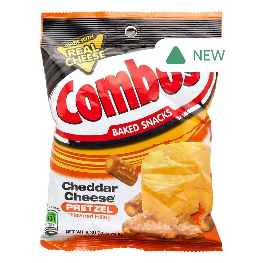 Wholesale Combos Cheddar Cheese Pretzel 6.3 Oz Peg Bag- Bulk