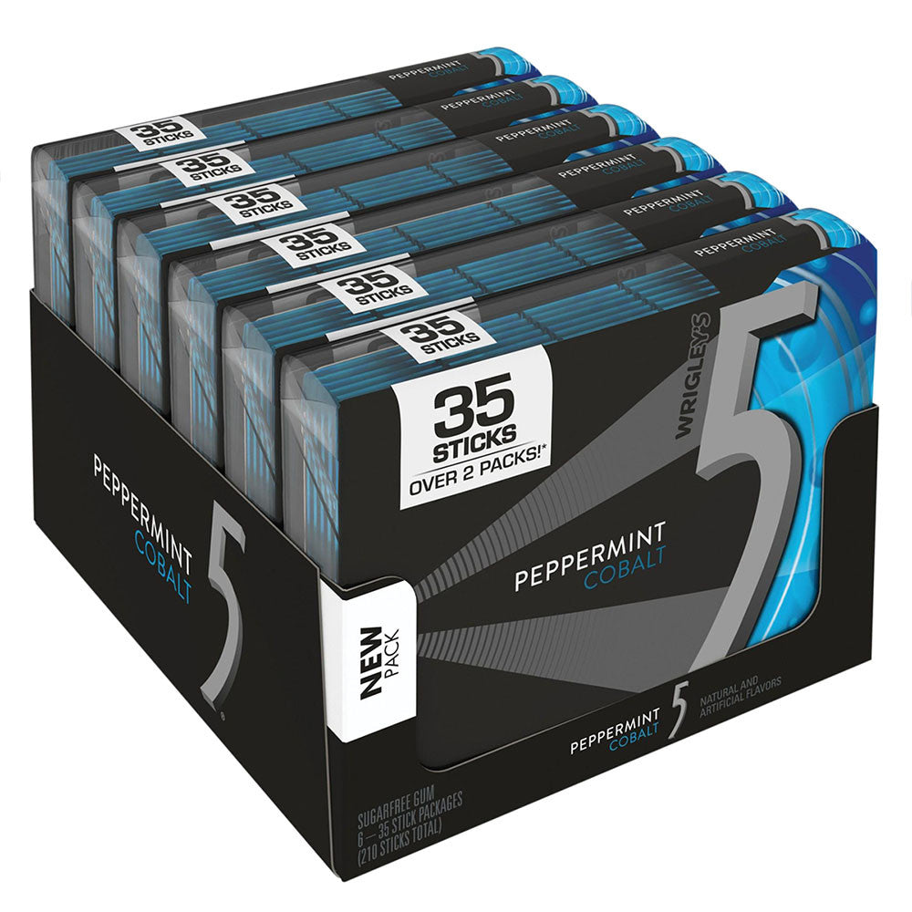 Wholesale 5 Cobalt Peppermint Mega Pack Gum- Bulk