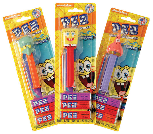 Wholesale Pez Spongebob Squarepants Assortment Blister Pack 0.87 Oz *Sf Dc Only*- Bulk