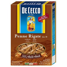 Wholesale De Cecco Case Whole Wheat Penne Rigate Pasta- Bulk