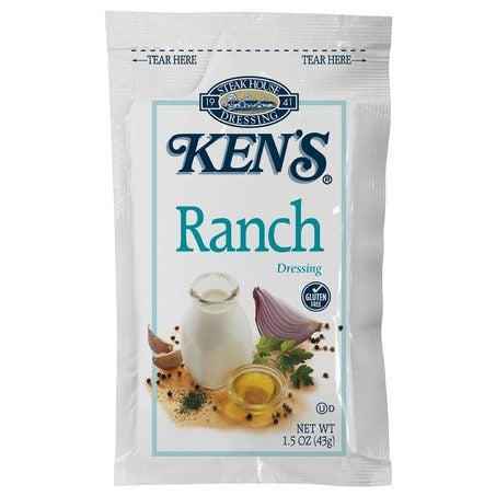 Wholesale Ken'S Case * Ranch Dressing Pouches- Bulk