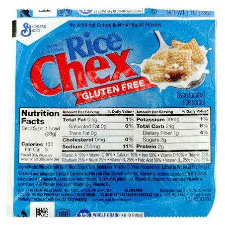 Wholesale General Mills Case Rice Chex Cereal Single Serve Bowl- Bulk