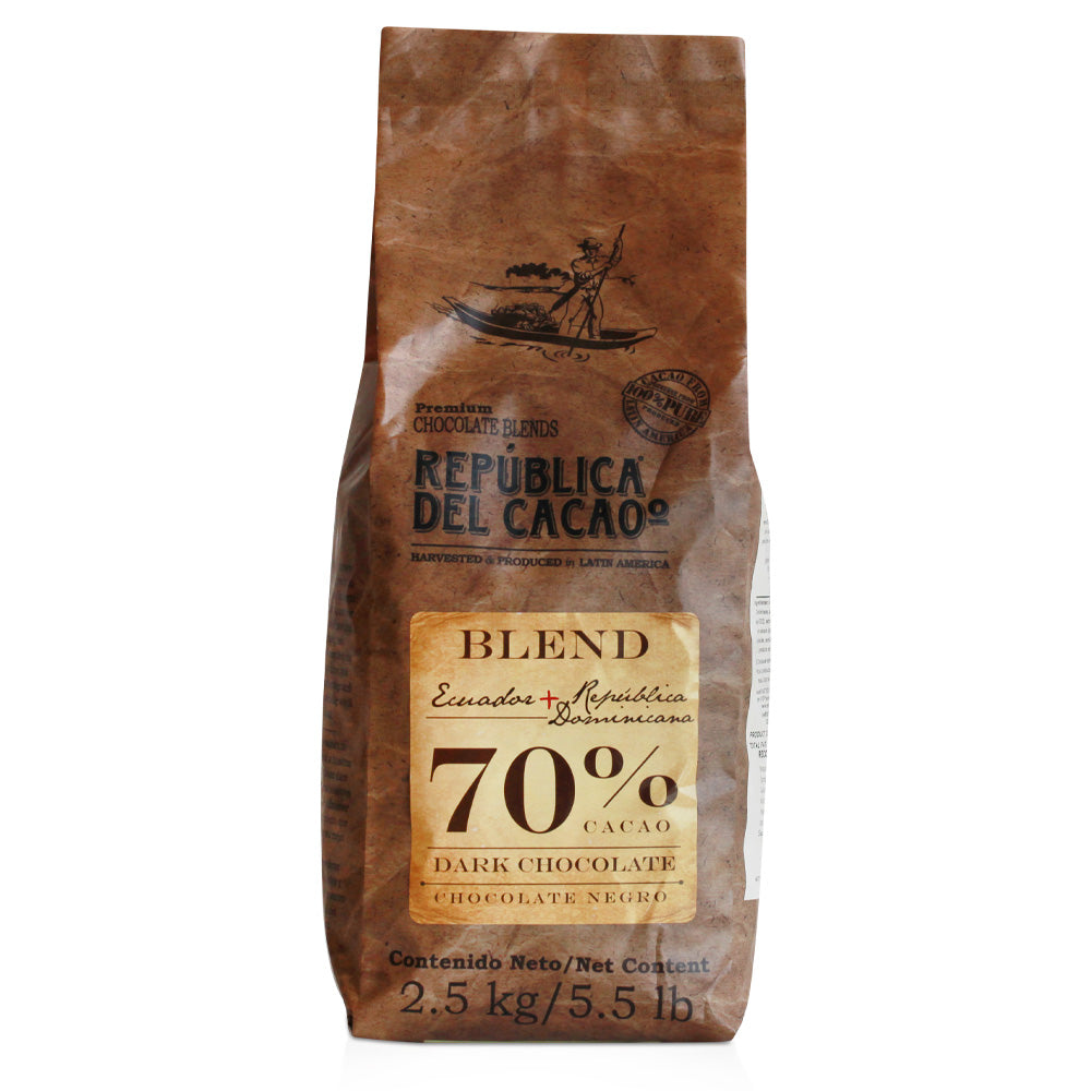 Wholesale Rep. Del Cacao Each Ecuador Dark Chocolate 70.4%- Bulk