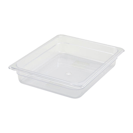 Wholesale Winco Case Clear Half Sized Food Pan 2.5 Inch Deep- Bulk