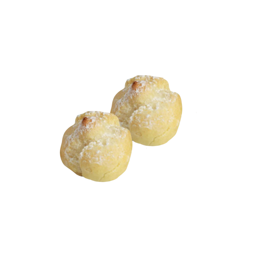 Wholesale Simply Del. Case Mini Cream Puff With Powdered Sugar- Bulk