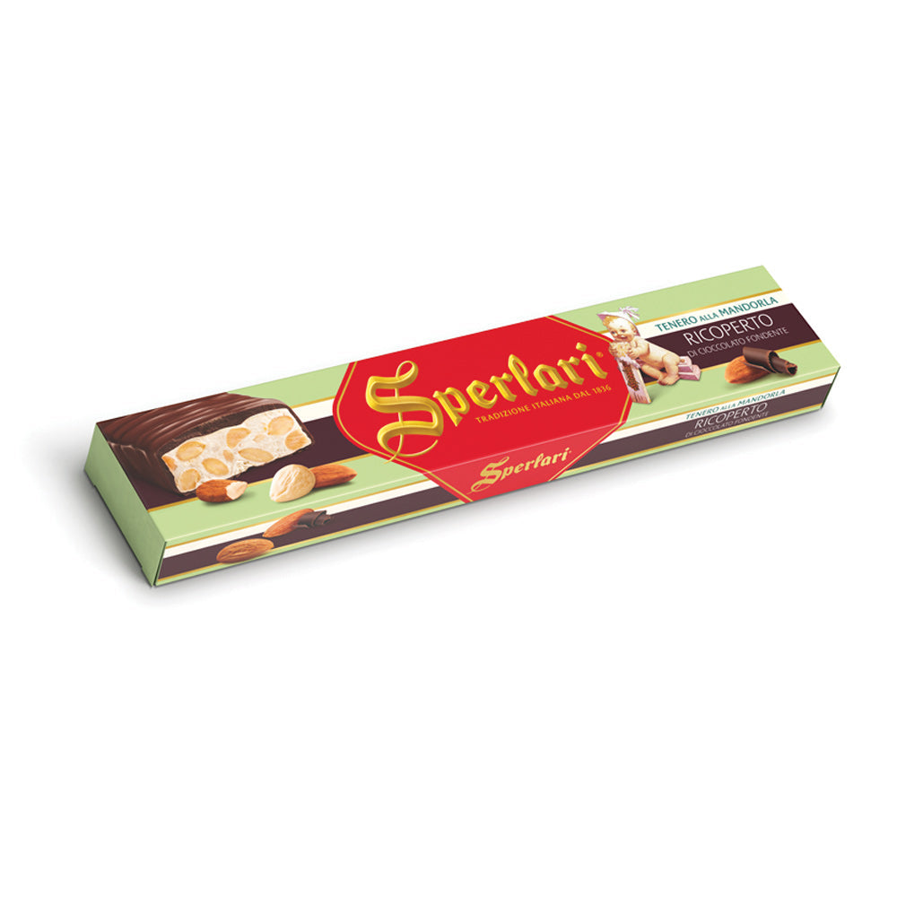 Wholesale Sperlari Case Chocolate Covered Torrone With Almonds- Bulk