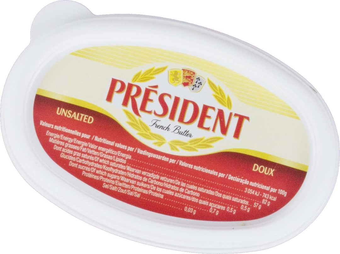 Wholesale President Beurre Unsalted Tubs 25Og- Bulk