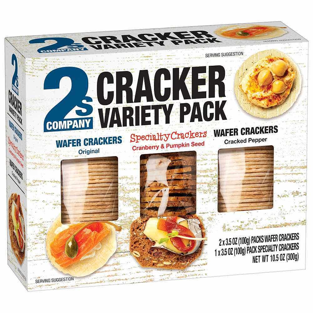 Wholesale 2S Company Cracker Variety Pack (Original, Cranberry & Pumpkin Seed, Pepper) 10.5 Oz- Bulk