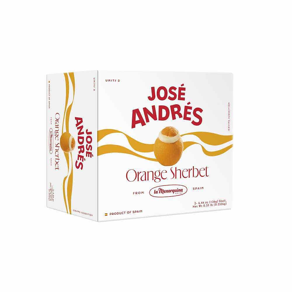 Wholesale José Andrés Orange Sherbet In A Shell 8.88 Oz- Bulk