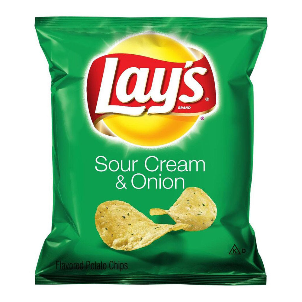 Wholesale Lays Case Sour Cream & Onion Potato Chips- Bulk