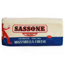 Wholesale Sassone Each Whole Milk Mozzarella Cheese Loaf- Bulk