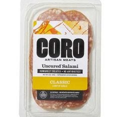 Wholesale Coro Foods Classic Salami Uncured Sliced 3 Oz- Bulk