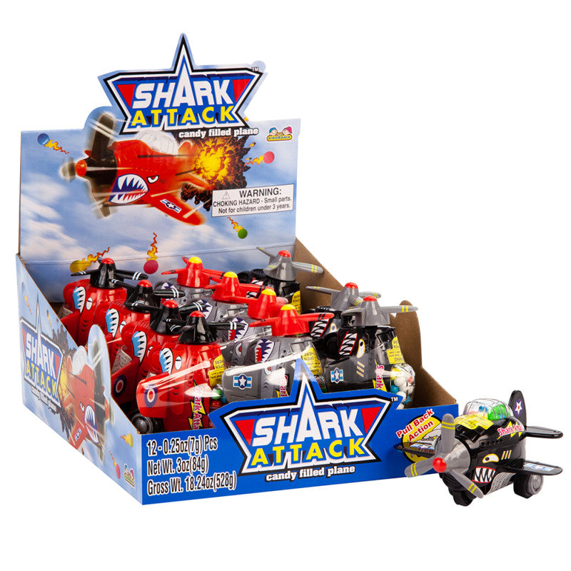 Wholesale Shark Attack Candy Filled Toy Plane 3 Oz- Bulk