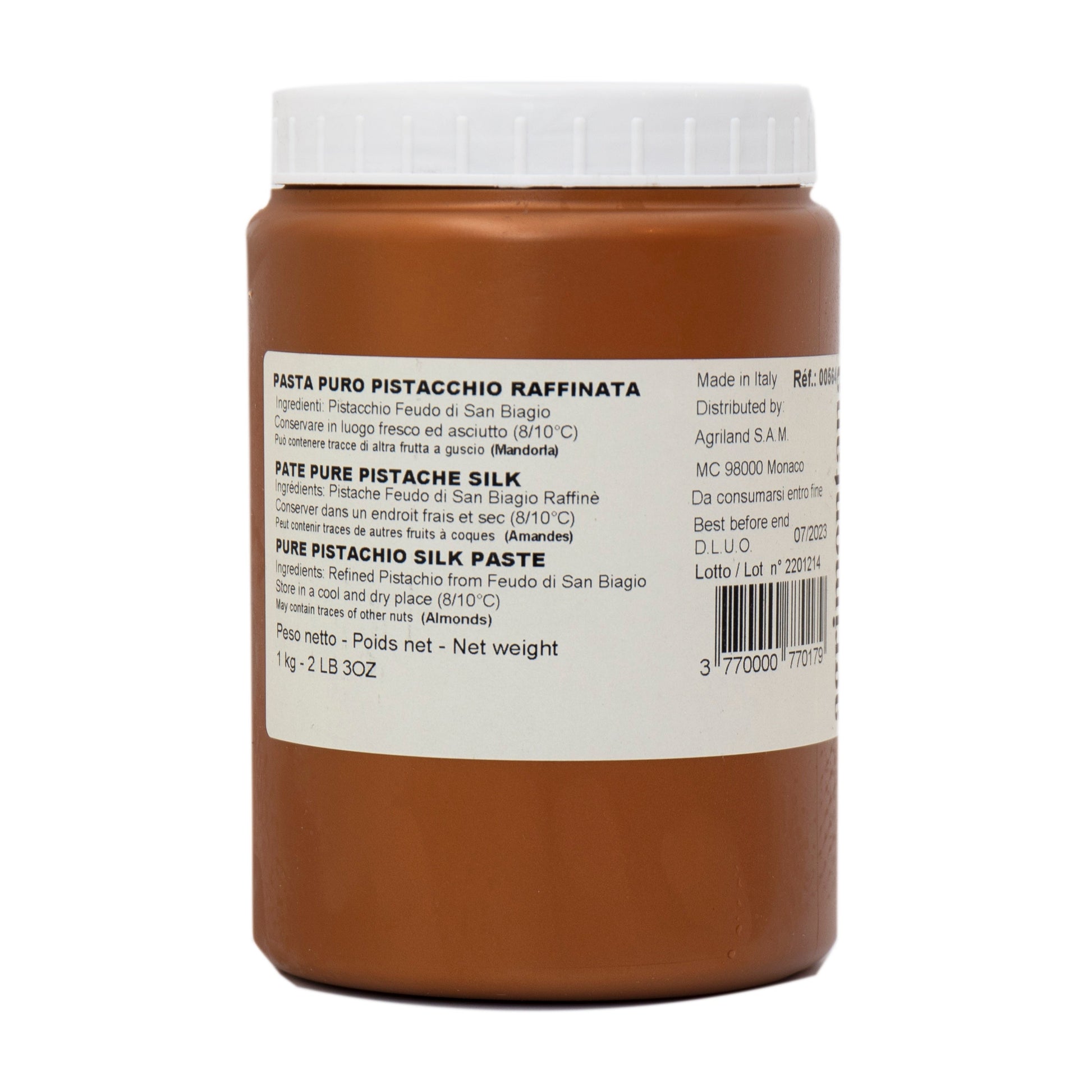 Wholesale Agrimontana Pistachio Paste Sicilian 2.2lb- Bulk