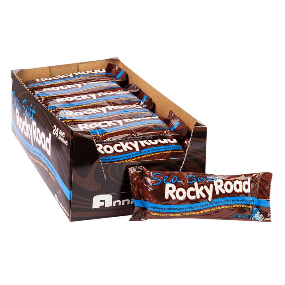 Wholesale Annabelle Rocky Road Dark Chocolate Sea Salt 1.82 Oz Bar- Bulk