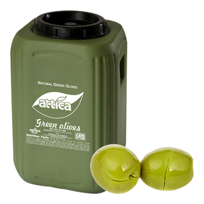 Wholesale Agrinion Olives Green Cracked S. Colossal 12 Kg- Bulk