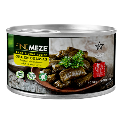 Wholesale Finemeze Dolmas Greek -Stuffed Vine Leaves 280 G- Bulk