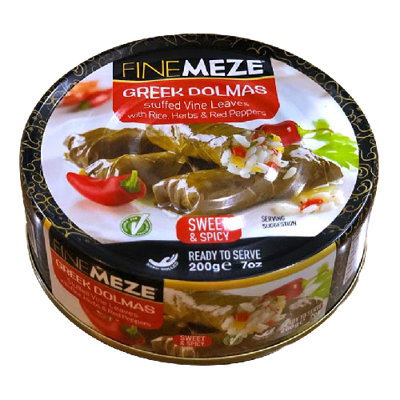 Wholesale Finemeze Dolmas Greek - Sweet & Spicy 280 G- Bulk