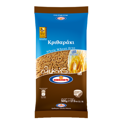 Wholesale Helios Pasta Orzo Whole Wheat 454 Gram- Bulk