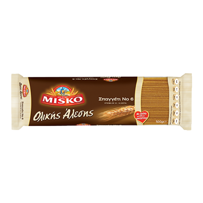 Wholesale Misko Pasta # 6 W.Wheat 500 Gram- Bulk