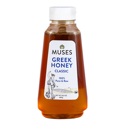 Wholesale Muses Honey Squeeze Bottle Greek Classic 480 Gram- Bulk