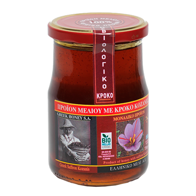 Wholesale Greek Honey S.A Honey With Organic Greek Safron 720 Gram- Bulk