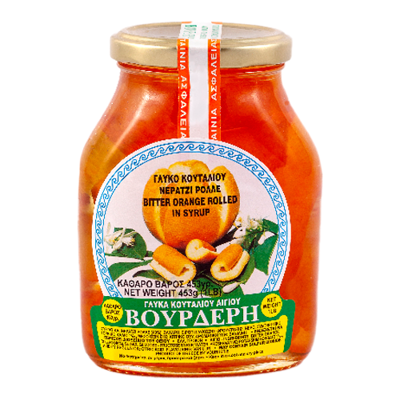 Wholesale Vourderis Preserve Bitter Orange Rolle 453 Gram- Bulk