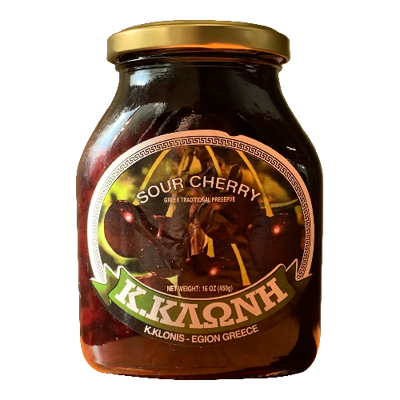 Wholesale Klonis Preserve Sour Cherry 16 Oz- Bulk
