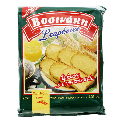 Wholesale Vossinaki Toast Wheat (Green) 250 Gram- Bulk