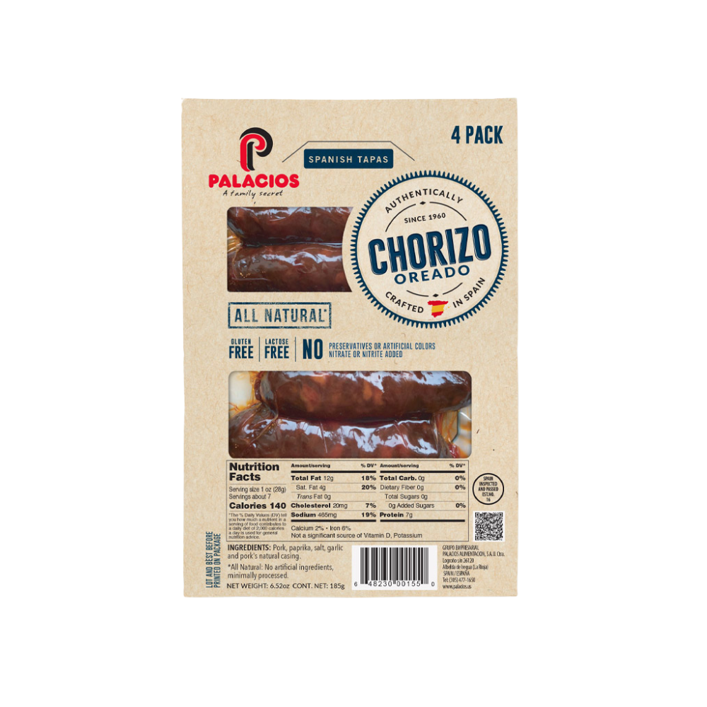 Wholesale Palacios Case Oreado Chorizo Mini Pack- Bulk