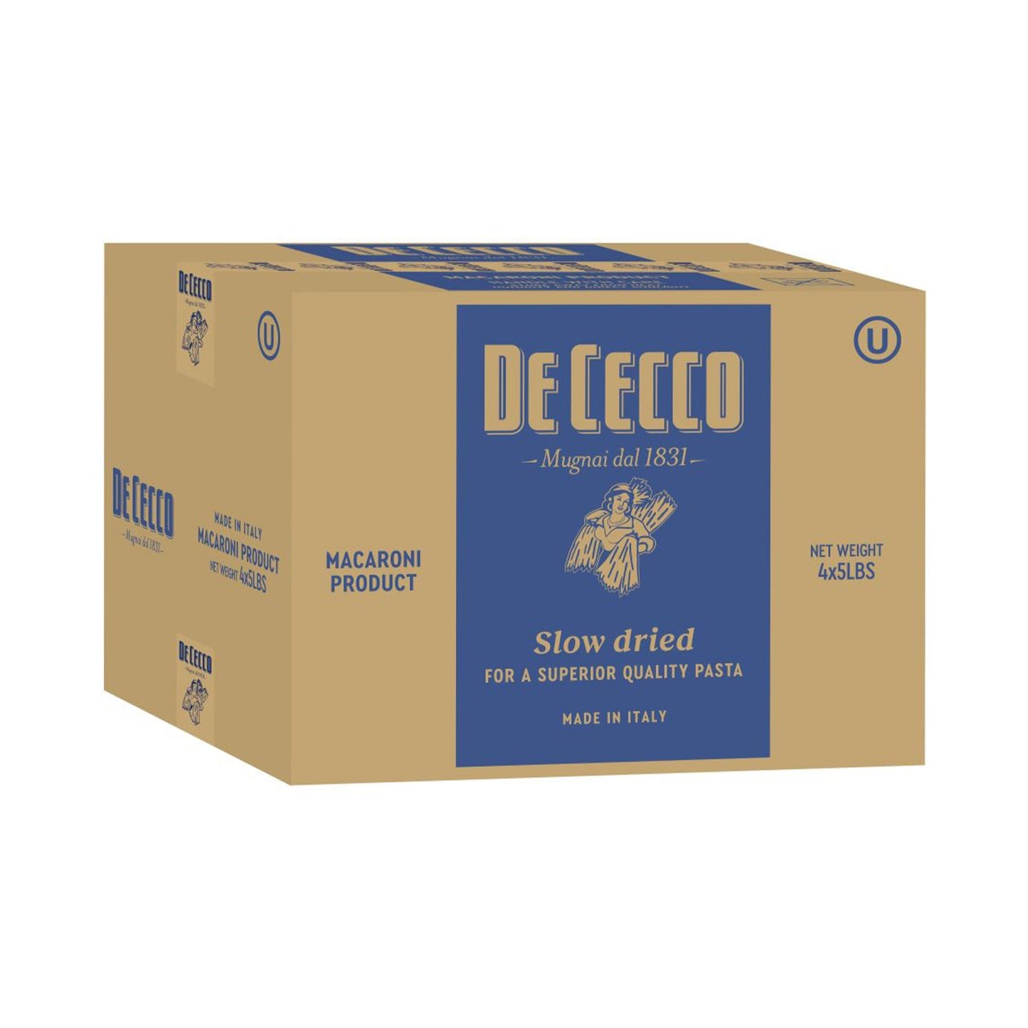 Wholesale De Cecco Dried Mezzi Rigatoni Pasta 5lb- Bulk