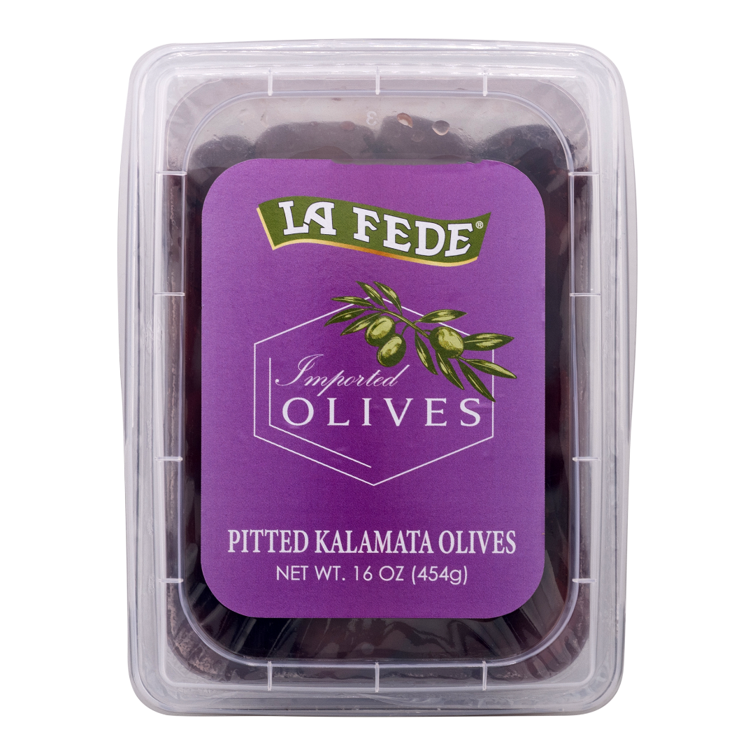 Wholesale La Fede Case Retail Pitted Kalamata Olives- Bulk