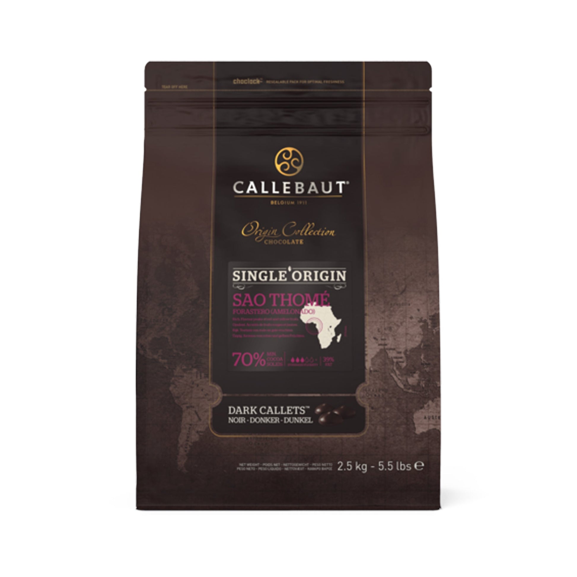 Wholesale Barry Callebaut 70% Saothome Callets 2.5kg#### Chocolate 2.5kg- Bulk