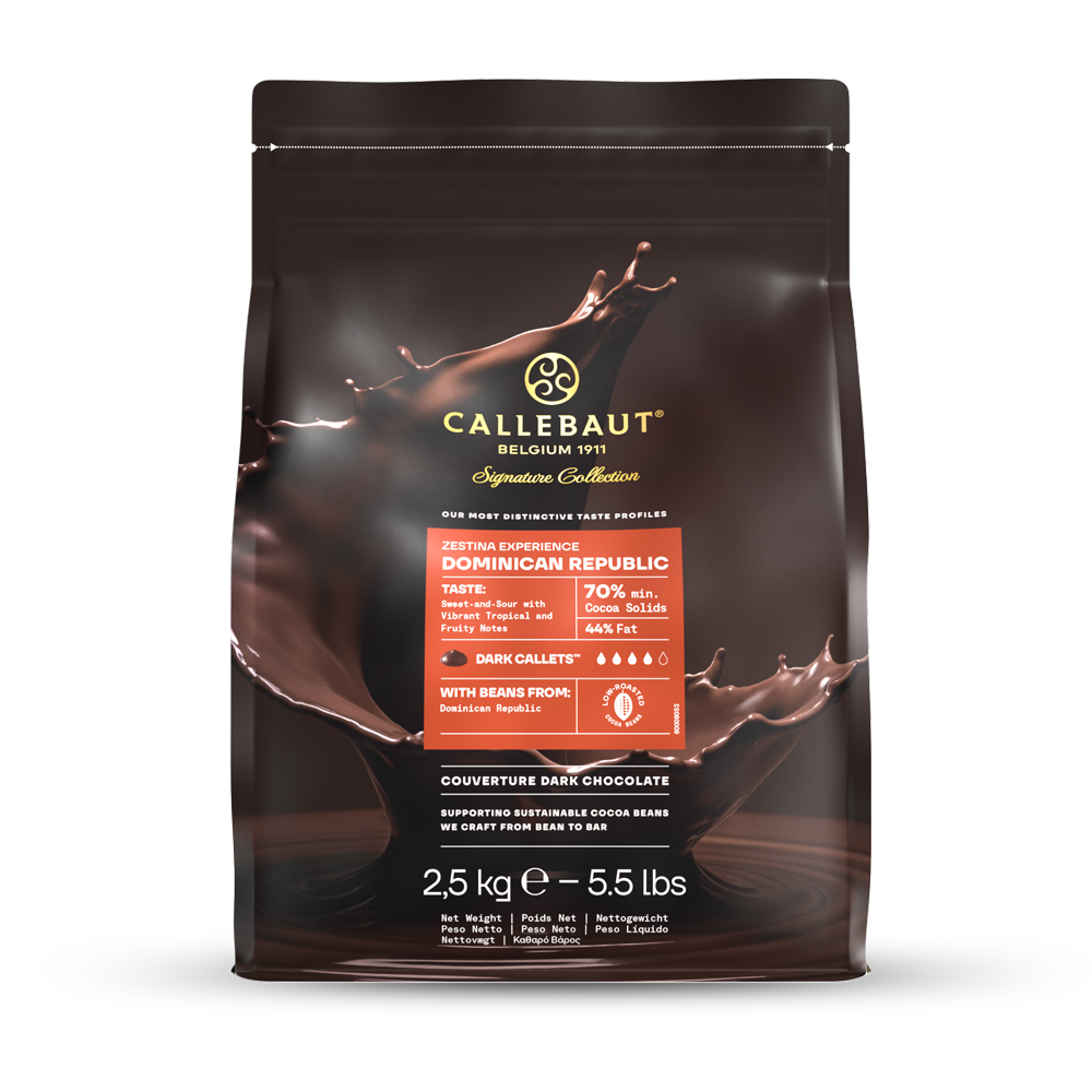 Wholesale Callebaut 70% Domincan Republic Chocolate 2.5kg- Bulk