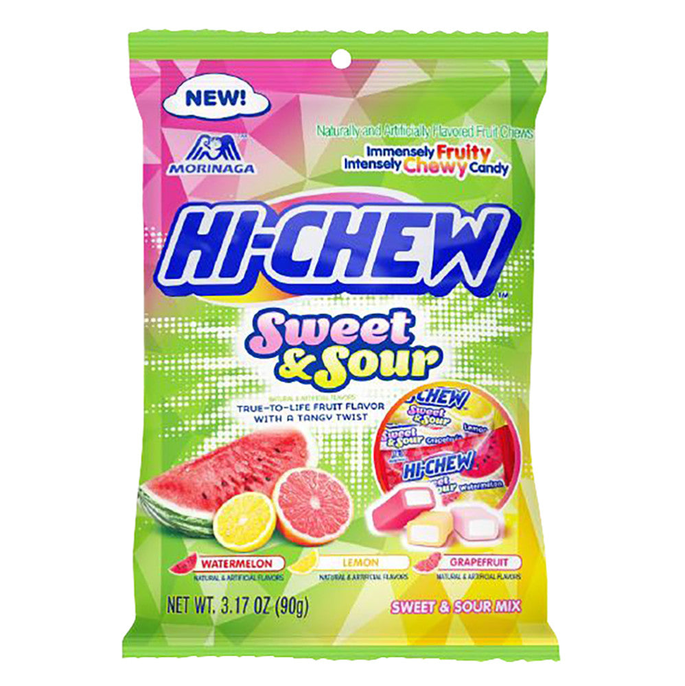 Wholesale Hi-Chew Sweet & Sour Mix 3.17 Oz Peg Bag- Bulk