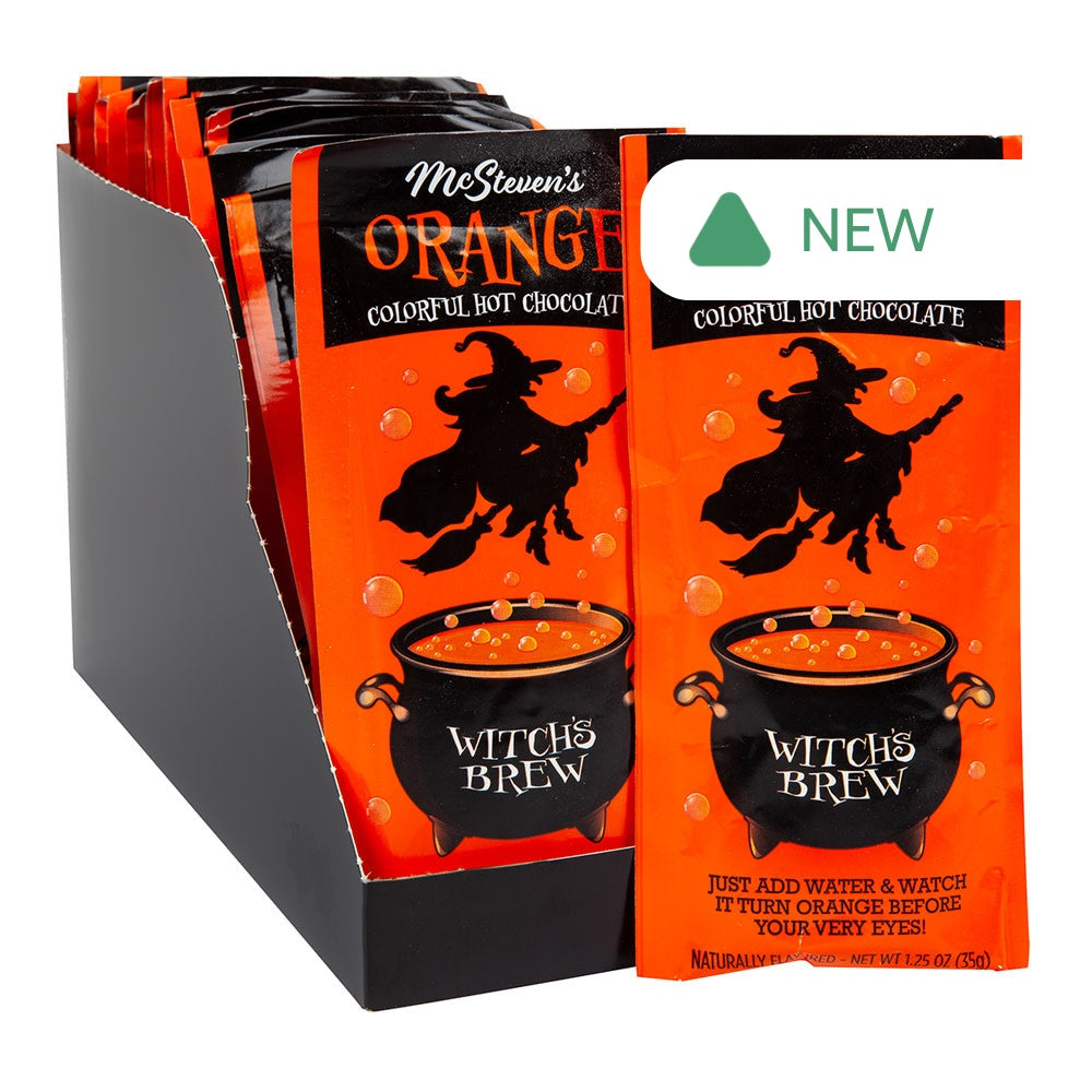 Wholesale Witches Pot Orange Hot Chocolate Packet 1.25 Oz- Bulk