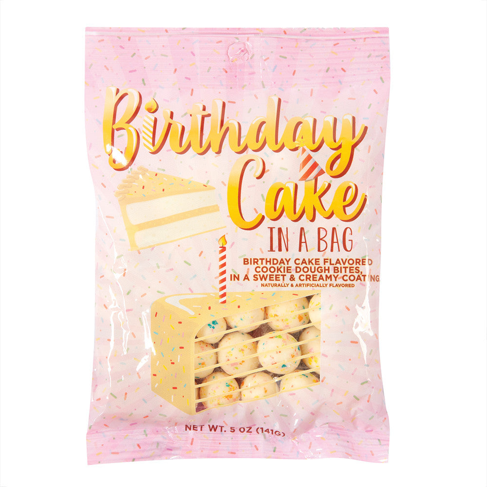 Wholesale MoMints Birthday Cake Dough Bites 5 Oz Peg Bag- Bulk