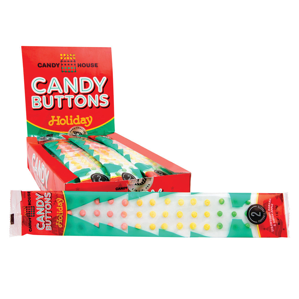 Wholesale Candy Buttons Christmas Tree 0.5 Oz- Bulk