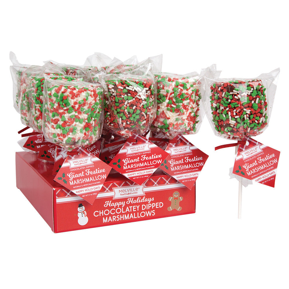Wholesale Giant Marshmallow Christmas 1.5 Oz Pop- Bulk