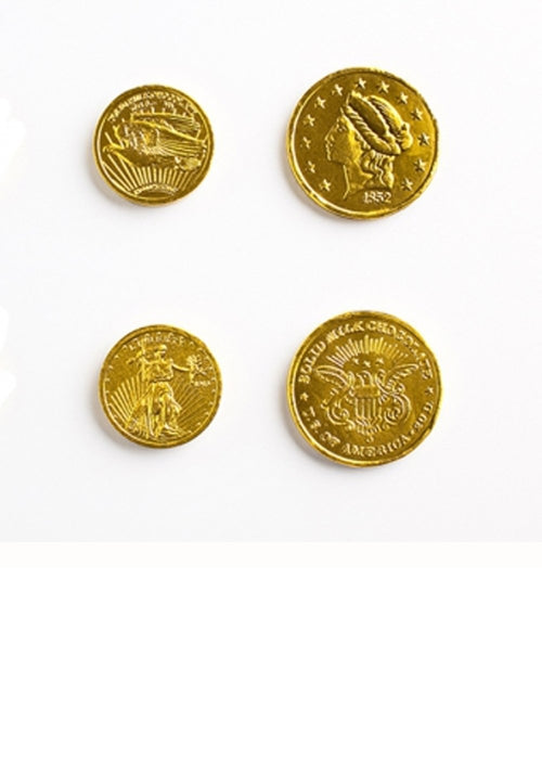 Wholesale Madelaine Chocolate Assorted Gold Coins (Med & Large) (11 lb) 17.6 OZ Per Case- Bulk