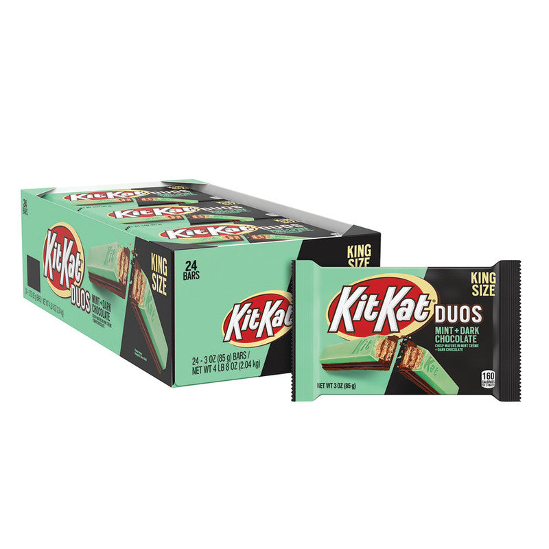 Wholesale Kit Kat Duos Dark Chocolate Mint King Size 3 Oz- Bulk